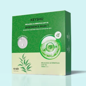 Bioessence Mask T - Tea Tree Sheet Mask | Helps Reduce Acne, Control Oil and Soothe Skin | 10 Sheets x 26ML
