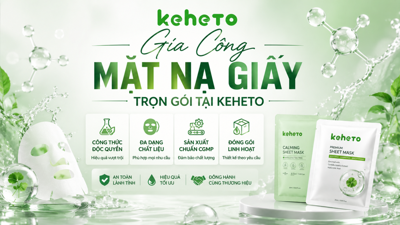 Gia công mặt nạ giấy tại Keheto