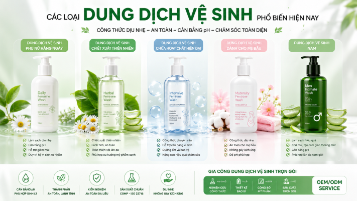 Gia công dung dịch vệ sinh