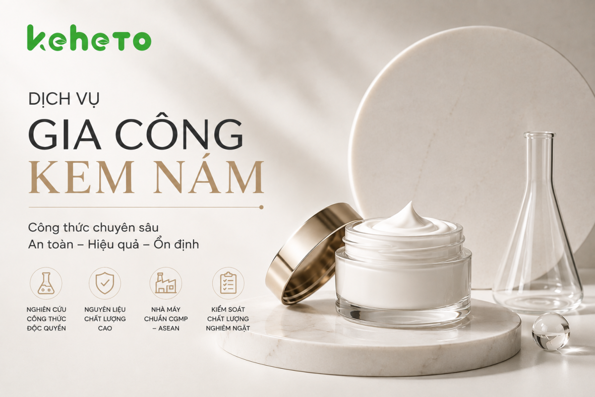 gia công kem trị nám tại Keheto