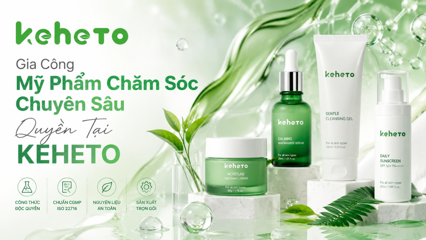 Gia công mỹ phẩm chăm sóc da chuyên sâu