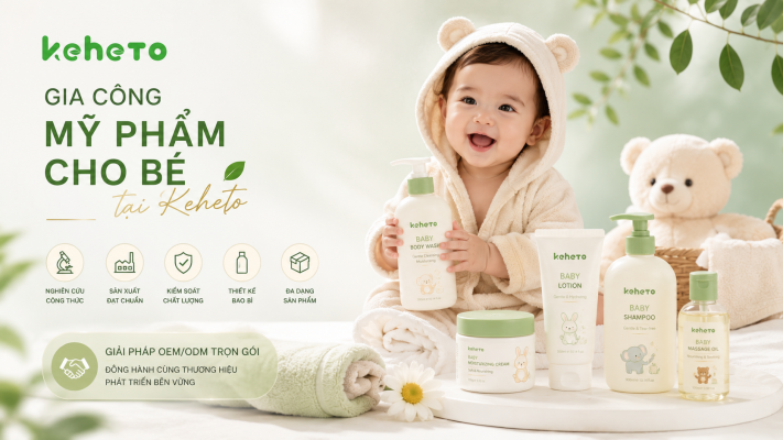 Gia công mỹ phẩm cho bé