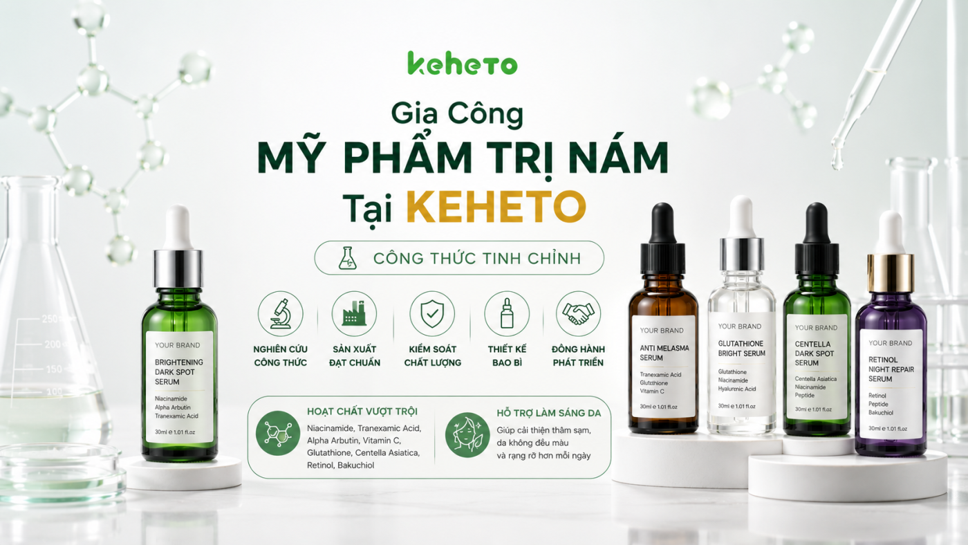 Gia công mỹ phẩm trị nám