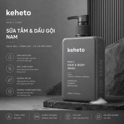 Gia công sữa tắm, dầu gội cho nam
